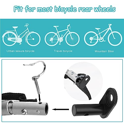 HONGECB Fahrradanhänger Kupplung, Fahrrad Anhängerkupplung Anhänger Zubehör Mit Sicherungsstift, Fahrrad Anhänger Koppler, Fahrradanhängerkupplung Für Kinder Und Hundeanhänger (B)
