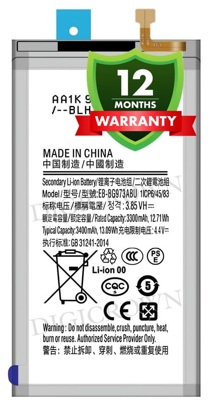 Image of Original EB-BG973ABU Battery Compatible for Samsung Galaxy S10 4G - (3400mAh) - 1 Year Warranty DF7