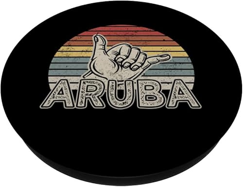 Miniatura 2 de Aruba Vacation Beach Tropical Vibes Aruba PopSockets Standard PopGrip