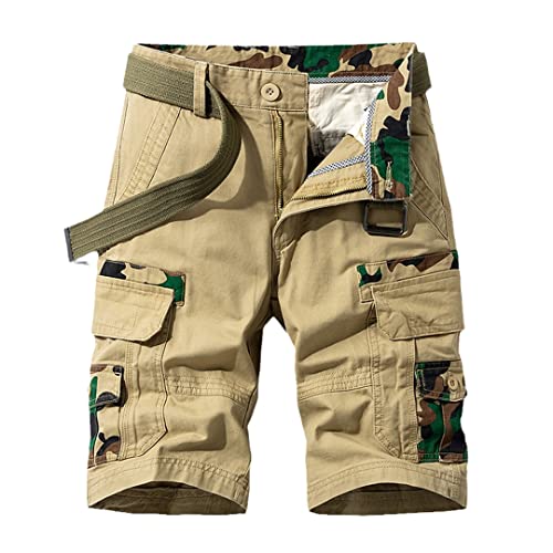 Short cargo Camo1 avec poches fonctionnelles en coton résistant pour homme actif