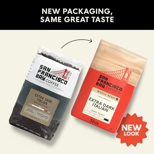 Image of San Francisco Bay Coffee - Dark Roast Whole Bean Coffee - Extra Dark Italian (2 lb bag)