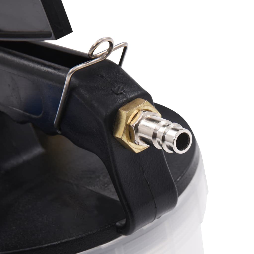 Pneumatischer Bremsenentlüfter 2 L Kunststoff mit Silikonschlauch Universal-Gummiadapter für Bremsflüssigkeit Wechsel an Pkw Vorderachse Hinterachse Auto Werkstatt Sicherheit