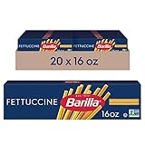 Barilla Fettuccine Pasta, 16 oz. Box (Pack of 20) - Non-GMO, Made with Durum Wheat Semolina - Kosher Certified