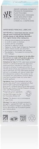 Miniatura 2 de AH YES WB - Lubricante personal orgánico a base de agua con aloe vera pH a juego seguro para condones y juguetes placer sexual 17fl oz