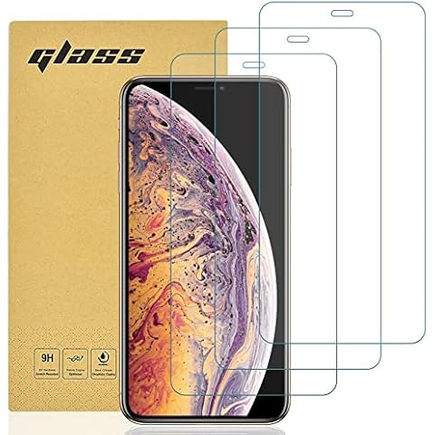 [3-Pack] Screen Protector for iPhone XS MAX, iPhone 11 Pro MAX, Gueche Tempered Glass Film 99.99% HD Clarity Screen Protector, 5.8-inch Case Friendly, [Easy Installation], Scratchproof Cover