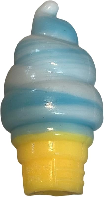 Ice Cream Squeeze Squishy, Ultra Soft Slow Rise Sensory Fidget Toy, Ice Cream Cone Squishy, Classroom Prize Party Favors (2#Sky Blue)