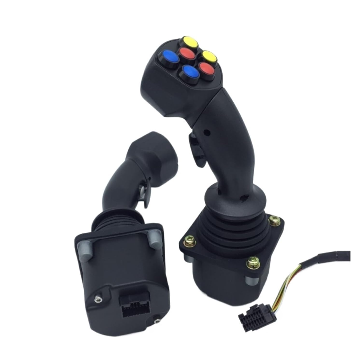 Electric Control Handle SMC60A, 6 Buttons + 1 Trigger Hall Joystick Agricultural Machinery Engineering Machinery(12-24V output 0-5V)