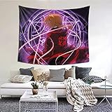 Ahxy Fullmetal Alchemist Tapestry Wall Hanging Edward Elric,Alphonse Elric,Winry Rockbell Wall...