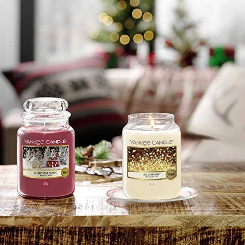 Yankee Candle Scented Candle | All is Bright Large Jar Candle | Long Burning Candles: up to 150 Hours | Perfect Gifts for Women