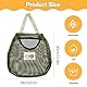 FloraMolly Wäscheklammern Korb, 2-Pcs Mesh U-förmige Öffnung Dunkelgrüner Peg Halter Wenden Kleidung Peg Bag für Waschraum Schlafzimmer Badezimmer, mit 2-pcs S-förmigem Haken