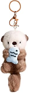 Plush Keychain Otter Charm for Women Teens & Animal Lovers