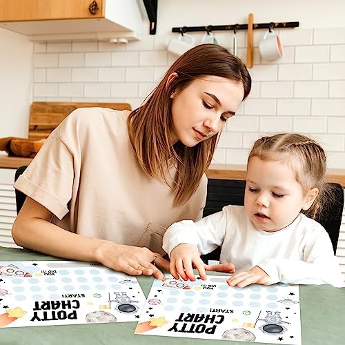 Astronaut Potty Reward Sticker Chart for Toddlers Boys Girls, 10 Sheets Training Chart with 216 Stickers, Toilet Time for Kids School Teaching or Home Training — 사진 5