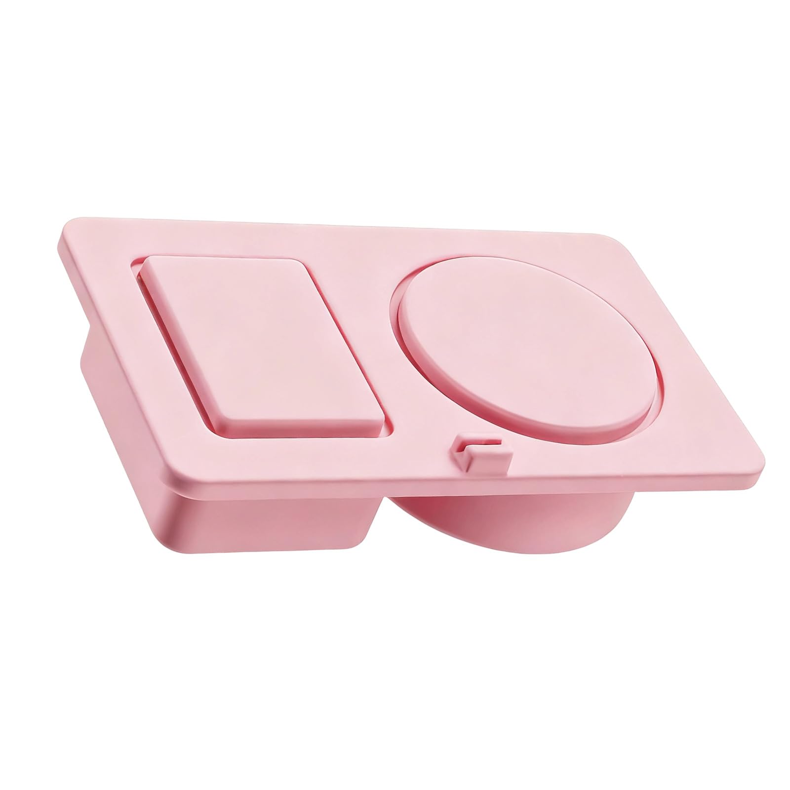 Jazuaiao A Foldable Leakproof 2 Section Silicone Seasonings Holder Easy Cleaning Kitchen Ccessories Outdoor Meal Preps Dishwasher Safe Condiment Holder
