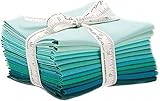 Bella Solids Teal 12 Fat Quarters Moda Fabrics 9900AB 127