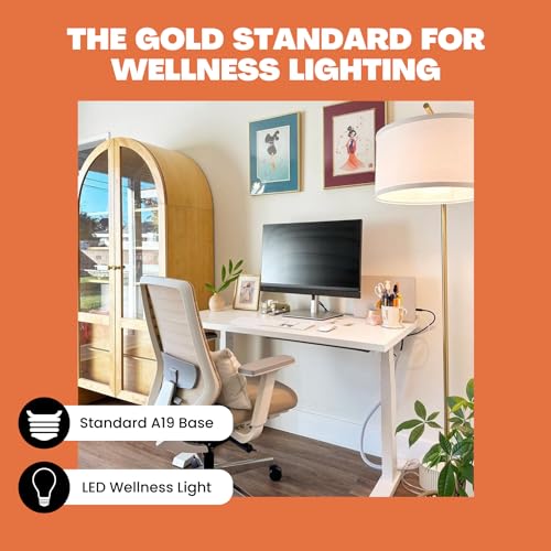 Norb SMILE-CA-A19-9W Full Spectrum Sun Light Bulb - A19 9W, Boosts Energy, Mood & Performance, Supports Circadian Rhythm, Near-Perfect Color Rendering, Imitate Sunlight Indoors thumb #6