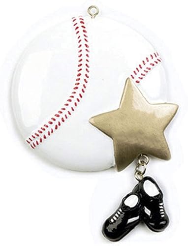 Miniatura 4 de Adorno de béisbol personalizado para árbol de Navidad 2025  Nombre y año personalizado al día siguiente  Celebra su gran victoria  Pelota con