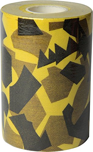 New-HALE テーピング テープ ロールタイプ AKT カラー カモ柄 10cm×5m 761879 イエロー