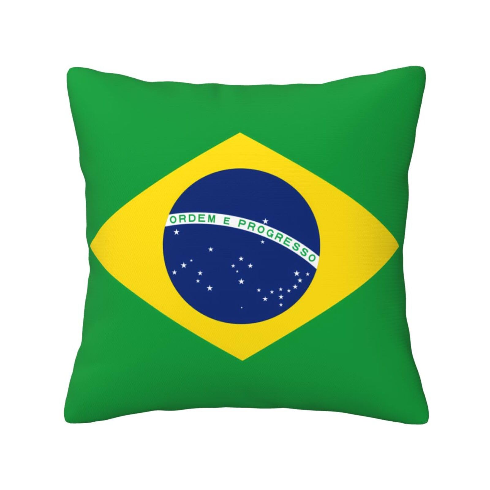 SXZVVBN Brazilian flagDecorative Square Sofa Cushion Covers