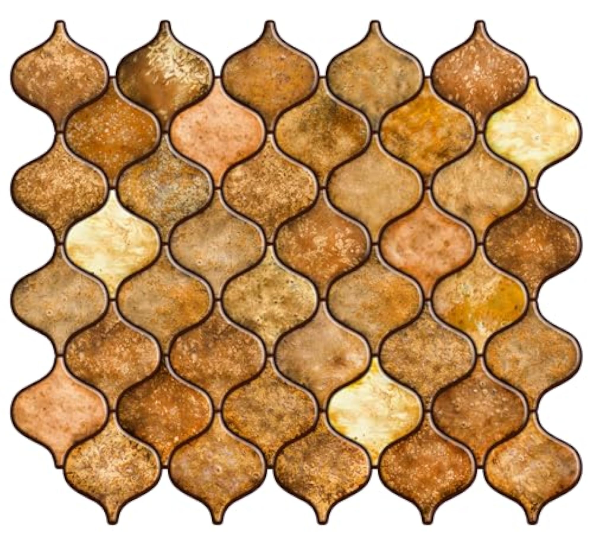 Peel and Stick Backsplash Tiles in Moroccan Design for Home