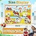 Magnetic Wooden Puzzle for Toddler Travel Toy, 10 PCS Farm Animal Matching Toy Fridge Magnet Montessori Preschool Activities Learning Classroom Roadtrip Valentine Easter Basket Stuffer Gifts