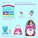 Kruft in Joy My First Sewing Kit Fun Felt Craft for Kids-8 Easy DIY Project twiggle Stuffed Animal Doll Plush Pillow Bag Charms Unicorn Mermaid Bear Fox Owl,Learn to Sew Embroidery Gift for Girl 5 12