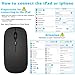 UrbanX Bluetooth Rechargeable Mouse for Surface Pro 3,4,5,6,7,8,9 and Pro X Go 1,2,3 Bluetooth and 2.4Ghz Wireless Mouse Designed for Laptop/PC/Mac/iPad pro/Computer/Android- Onyx Black