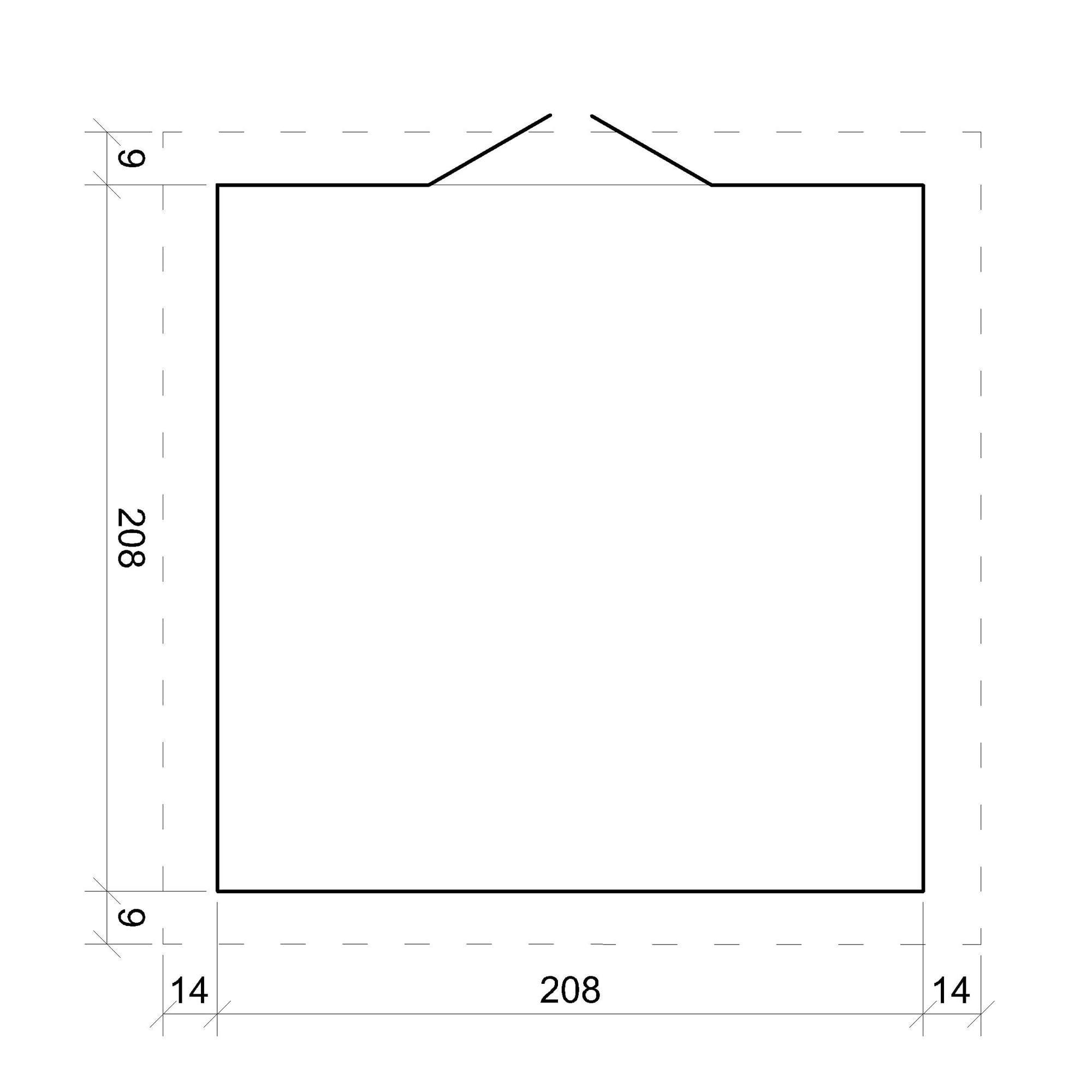 Casetta da Giardino in Legno per Esterni - L226xL236xA218 cm/ 4,33 m2 - Piccola Casetta in Legno, Rimessa Attrezzi, Deposito Bici - TIMBELA M369