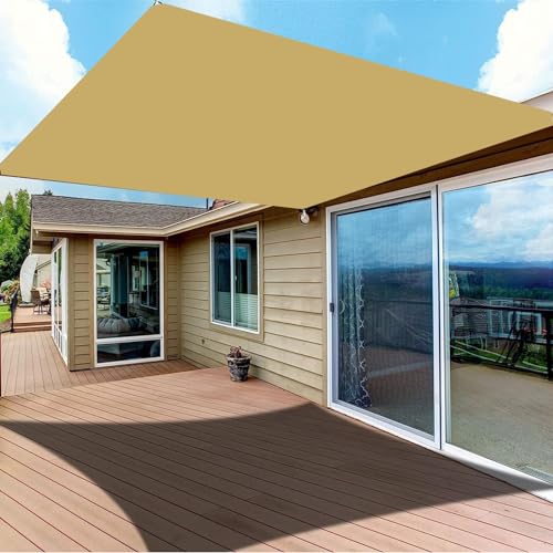 Voile d'ombrage extérieur rectangulaire et imperméable de 8x8 mètres