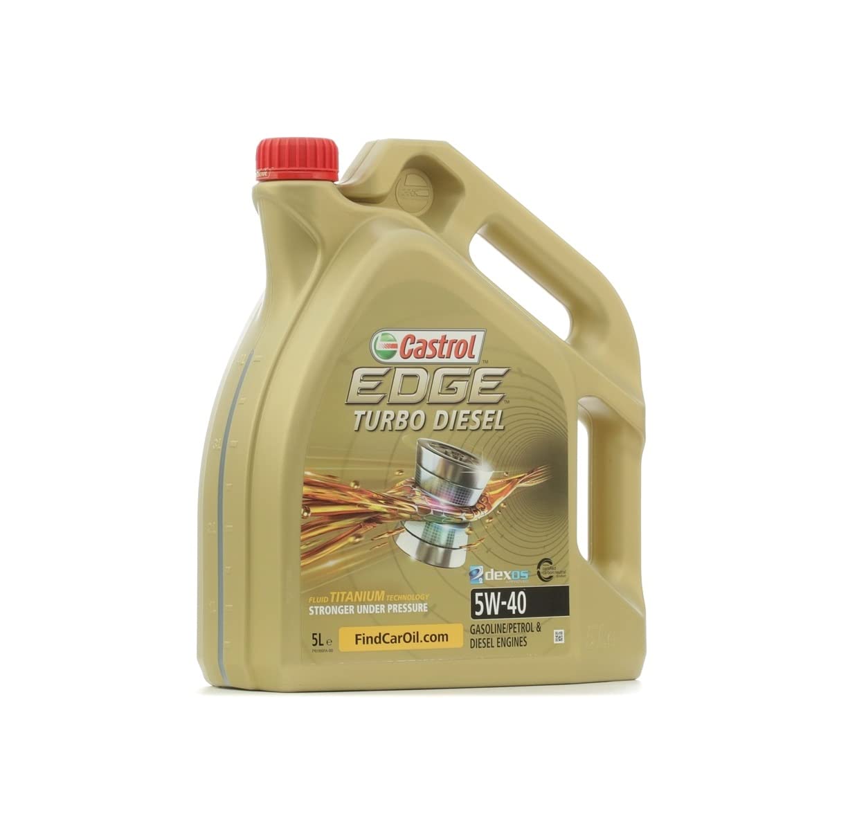 CASTROL Olio motore EDGE 5W-40 Olio sintetico 100% 5 L Compatibilità con RENAULT Clio 3 Hatchback BR0/1, CR0/1 Clio 2 BB0/1/2, CB0/1/2 Clio 4 Hatchback BH, PEUGEOT 206 2 volumi/Coda spiovente 2A/C