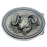 Goat Belt Buckle Western Cowboy Native American Motorcyclist (HGT-02)