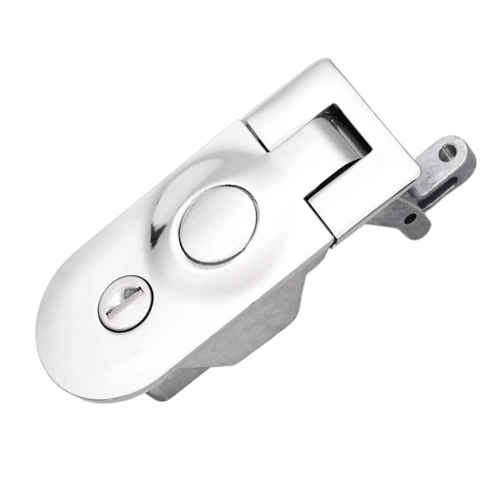Cam Lock, Compression Latch Lock Flush Mount Cabinet Lock Zinc Alloy RV Door Lock Lever Hand Operated Compression Latches Hardware(Chrome)