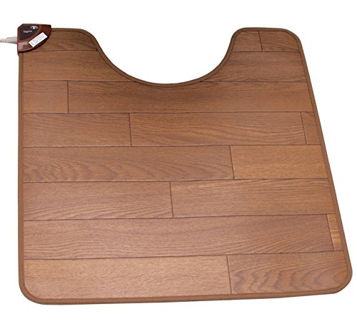 日本製 フローリングタイプホット トイレマット　ブラウン 日本製 フローリングタイプホット トイレマット ブラウン