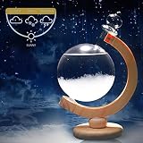 Increíble decoración: la forma de la botella de previsión meteorológica es la forma de un globo. Esta botella resistente a la intemperie tiene un aspecto único y hermoso. Puedes poner la botella de clima en tu lugar favorito como decoración, hacer que la habitación esté llena de romance, oficina u otros lugares que necesites, puede convertirse en un hermoso paisaje y atraer la atención de los demás.