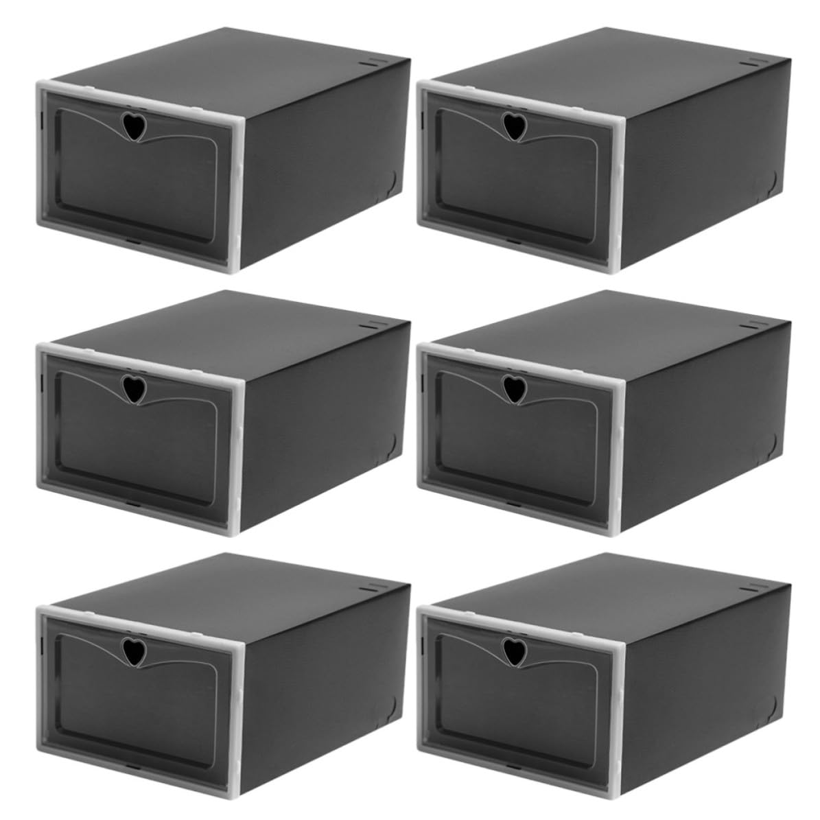Boîtes à chaussures empilables et solides avec tiroir pour un rangement net