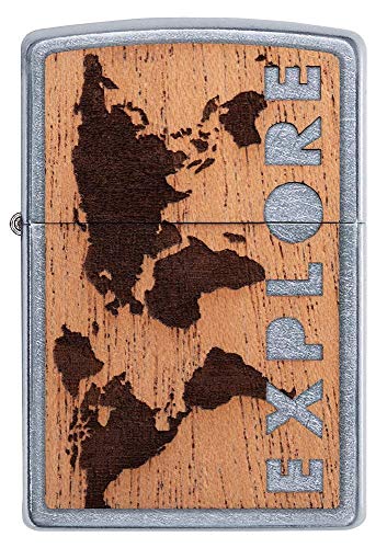 Encendedor Zippo Woodchuck USA diseño Tierra miniatura 2