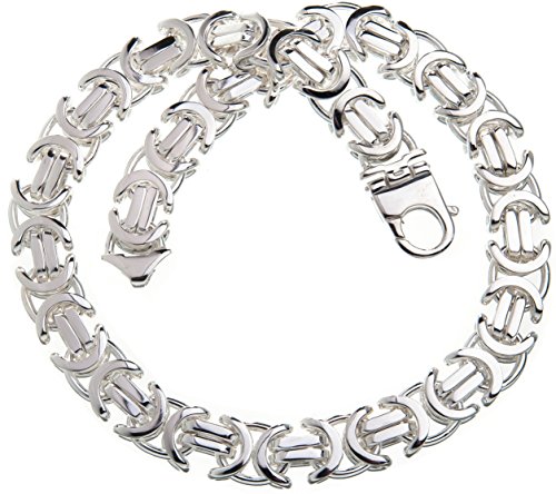 Silberketten-Store - Cadena de plata de ley 17mm - Longitud 95cm