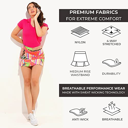 Dona Jo Official JoJo Women Skirt - Pleated Tennis Skirt w/Shorts & Built in Deep Pockets, Active Wear Clothing - Image 6