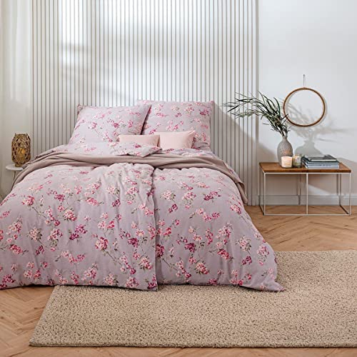 Estella Feinflanell Bettwäsche Rovigo Aubergine 13 Produktbild-Vorschau 6