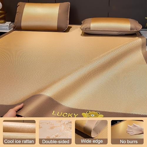 Colchón refrescante de bambú Summer contra el calor nocturno con fundas de almohada 4