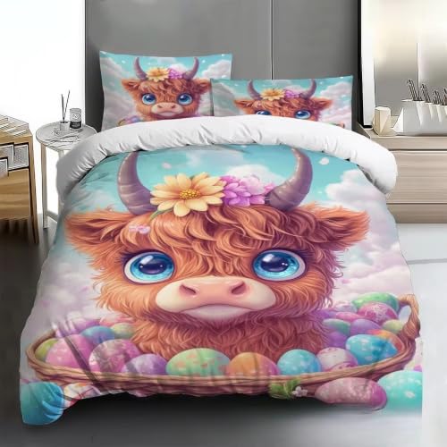 Housse de couette 200x200 douce en microfibre premium motif écossais - 2