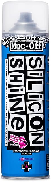 Muc-Off 227B Silicon Shine, 500 Millilitres - Highly Advanced, Friction-Reducing Bicycle Shine Spray For A Glossy Finish - Suitable For All Types of Bike