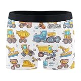 Wudan Construction Vehicles - Calzoncillos tipo bóxer para hombre, ropa interior refrescante para natación, talla S, Vehículos de construcción, Large
