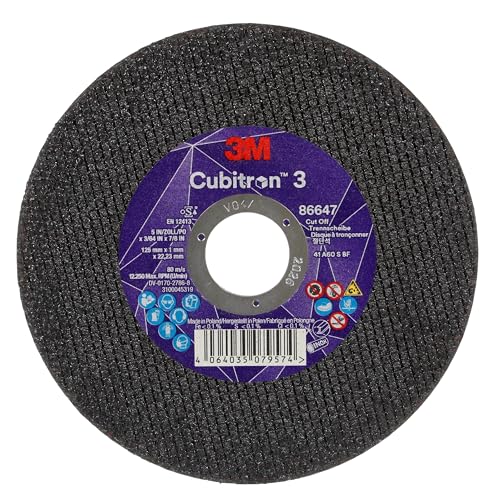 3M Cubitron 3 Trennscheibe 86647 60+ T41 125 mm x 1 mm x 22 23 mm EN 25/Pack