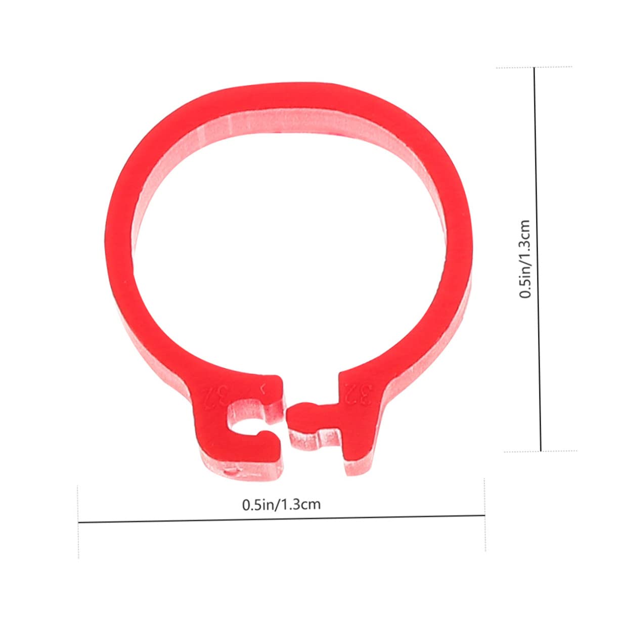 ibasenice 200 Pcs Plastic Bird Foot Rings for Pigeons Easy to Use Leg Bands for Bird Identification Durable and Sturdy Pigeon Supplies for Managing