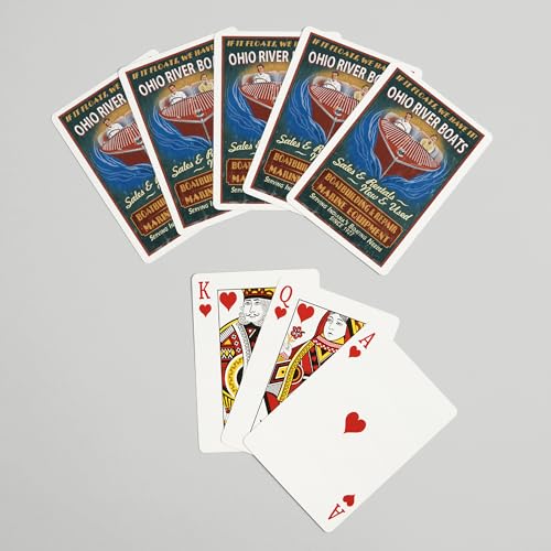 Baraja de cartas poker Ohio River Lantern Press miniatura 7
