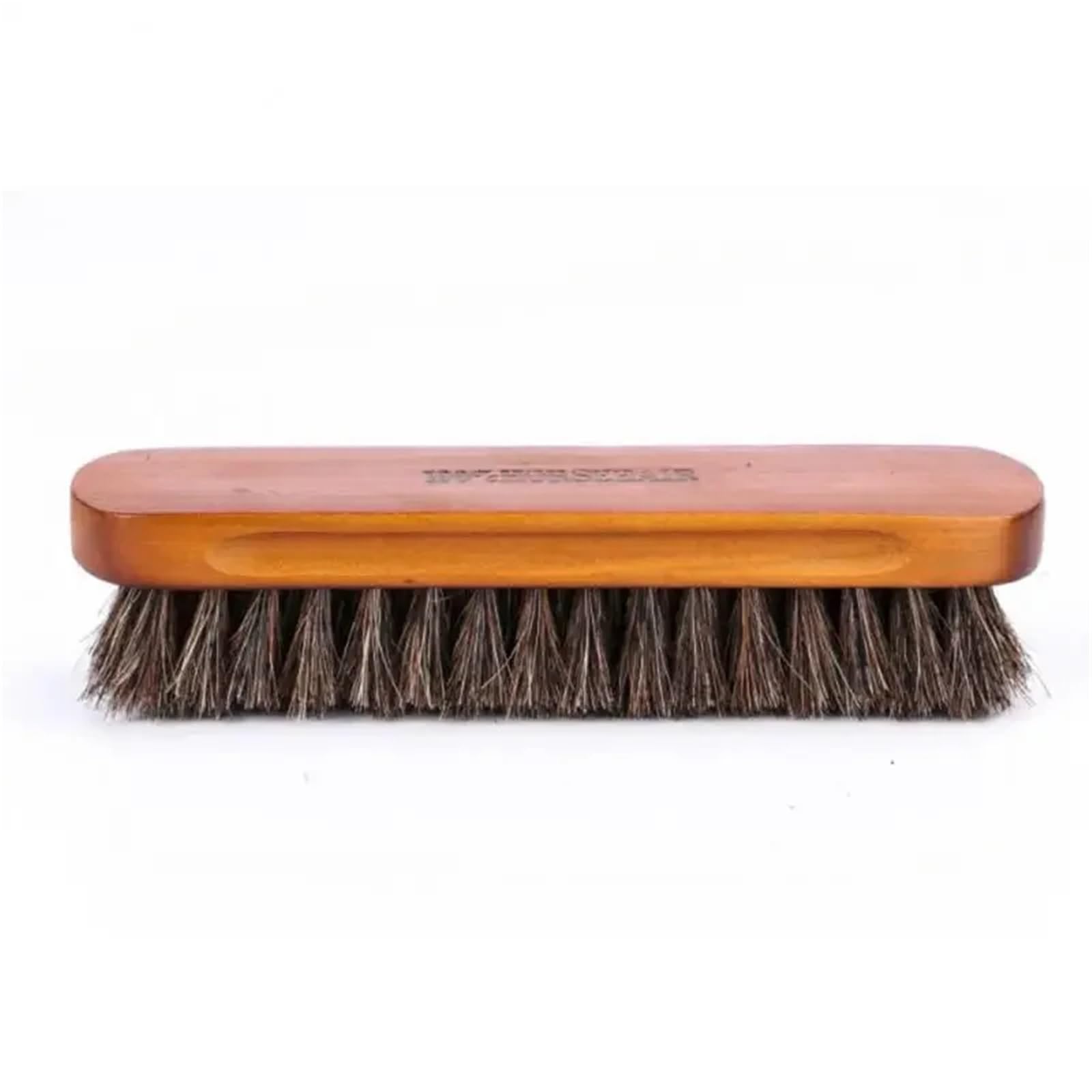 Große Schuhcremebürste aus Holz, Borstenhaarbürste, weiches Lederpolierwerkzeug, saubere Glanzbürste Schuhbürste(3pcs)