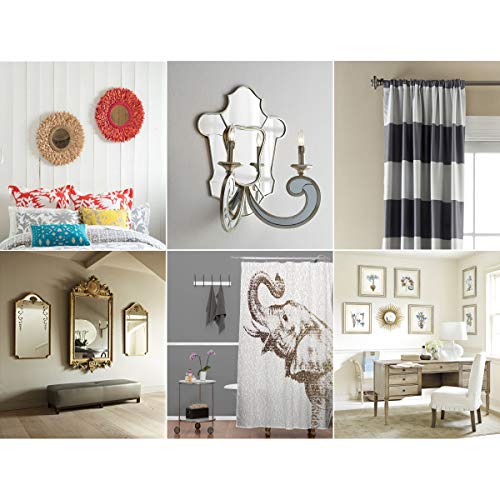 image for KURUI Wall Hanging Kit for Wall Art Decor Frame Curtain Rods, 140Pcs H