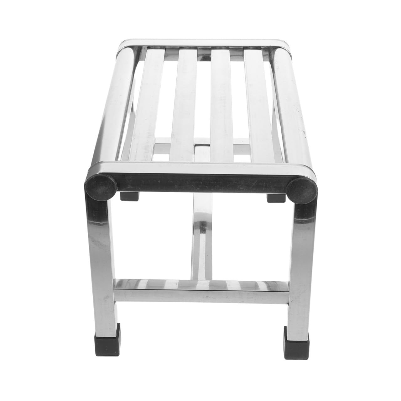 Luxshiny Silla de Ducha Banco de baño de Acero Inoxidable Antideslizante Estructura Hueca para Personas Mayores en bañeras y Balcones