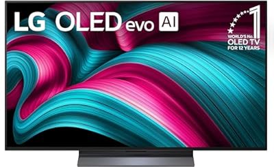 LG 48-Inch Class OLED evo AI 4K C5 Series Smart TV w/Dolby Atmos, Dolby Vision, HDR10, AI Super Upscaling 4K, Filmmaker Mode, Wow Orchestra, Alexa Built-in (OLED48C5PUA, 2025)