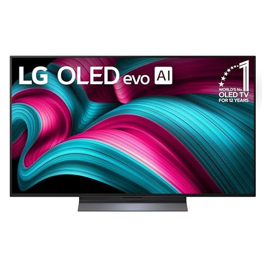 LG 48-Inch Class OLED evo AI Super Upscaling 4K C5 Series Smart TV w/Dolby Atmos & Vision, HDR10, Filmmaker Mode, Wow Orchestra, Alexa Built-in (OLED48C5PUA, 2025)